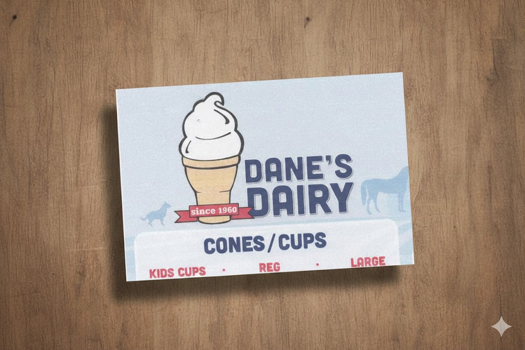 Dane's Dairy menu